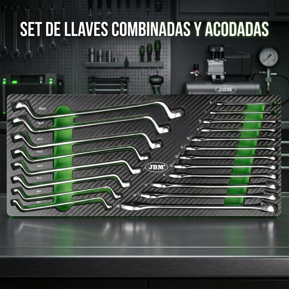 Set de llaves combinadas y acodadas